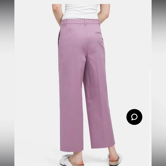 THEORY Lilac High-Rise‎ Straight Pant in Stretch Chino Size 4 - Picture 3 of 11